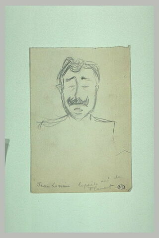 Homme vu en buste, de face, avec moustache:Jean Lorrain, image 1/1