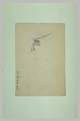 Croquis d'un visage de femme, inachevé, image 1/1