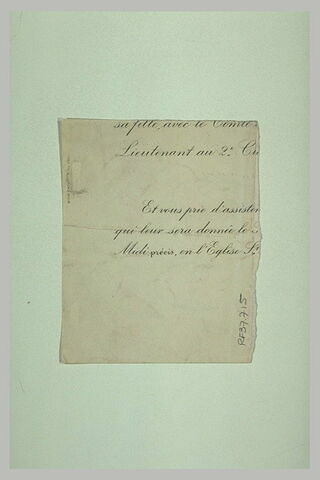 Double croquis, inachevé, d'une tête d'homme, de face, avec monocle, image 2/2