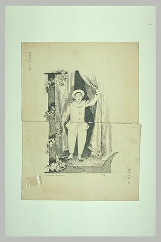 Croquis d'une tête de femme, de profil à gauche, inachevé:Madame Ganderax, image 1/3