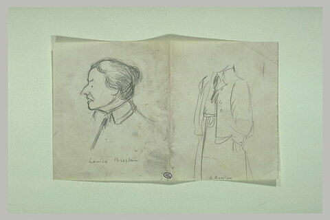 Femme vue en buste, et silhouette de femme:Louise Breslau, image 1/1