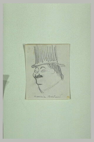 Maurice Bertrand aux joues très rondes, de trois quarts à gauche, image 1/1