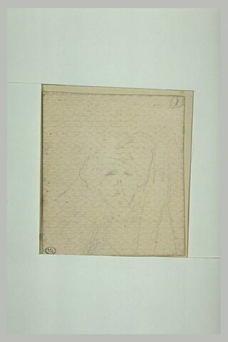 Léger croquis d'une tête de femme, de face, image 1/1