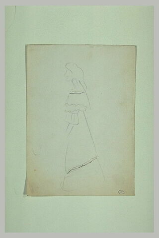 Silhouette de femme, de profil à gauche, image 1/1