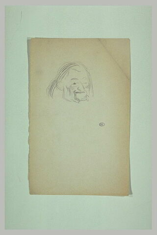 Tête d'homme, de trois quarts à droite, nez busqué, image 1/1