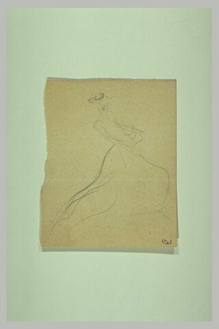 Silhouette de femme s'élançant vers la droite, image 1/1