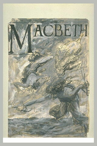 Projet de frontispice pour Macbeth, image 2/2