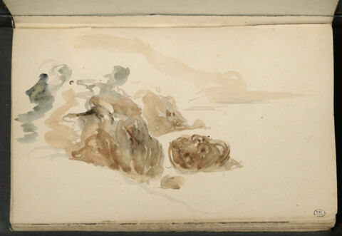 Paysage de bord de mer avec falaises et rochers, image 1/1