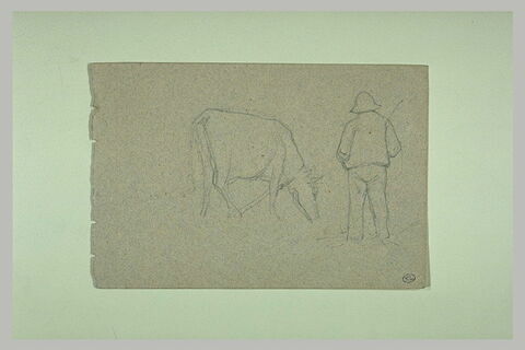Vache et paysan, image 1/1