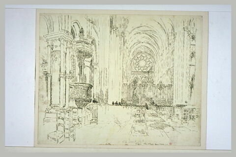 La cathédrale de Laon : le choeur vu de la nef, image 1/1