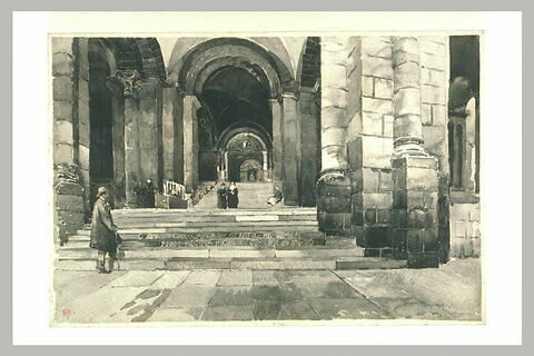 La cathédrale du Puy : l'escalier sous la nef, image 2/2
