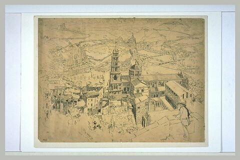 La ville et la cathédrale du Puy