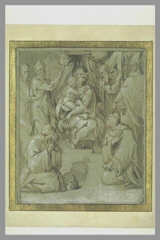 La Vierge, l'Enfant Jésus et plusieurs saints, image 2/2