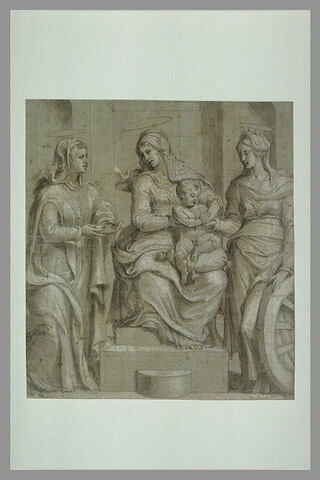 La Vierge, l'Enfant Jésus, sainte Lucie et sainte Catherine, image 2/2