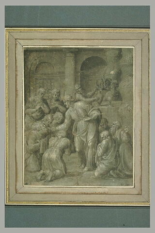 Jésus-Christ donnant la communion aux apôtres, image 1/1