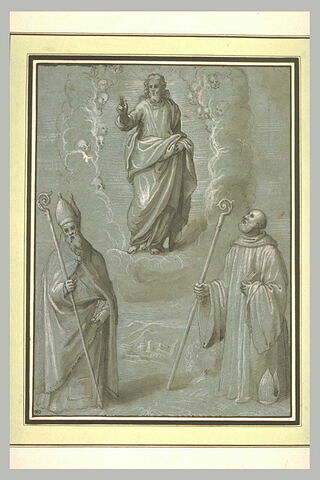 Le Christ sauveur, saint Martin et saint Benoît