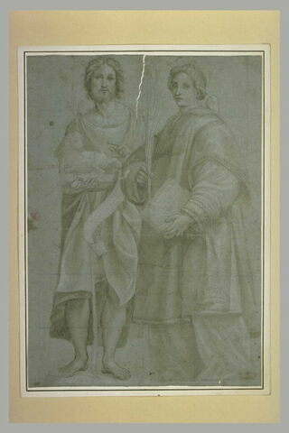 Saint Jean-Baptiste et saint Etienne debout, image 1/1