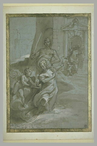 Sainte Dorothée à genoux, au moment de sa décollation, image 2/2