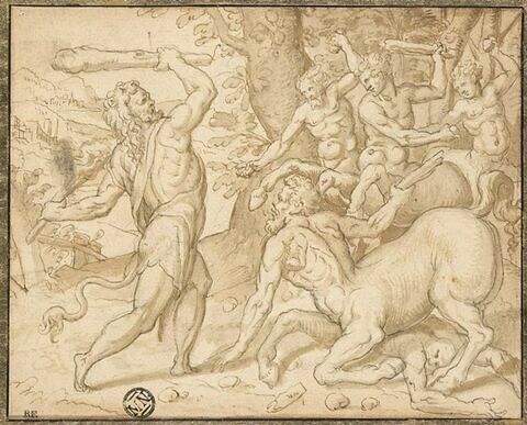 Hercule combattant les centaures