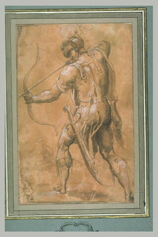 Un soldat tirant à l'arc