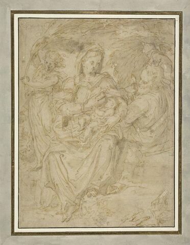 La Vierge allaitant l'Enfant, avec saint Joseph