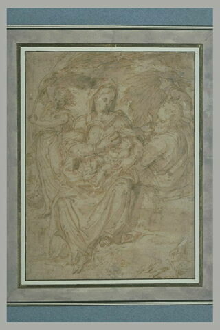 La Vierge allaitant l'Enfant, avec saint Joseph, image 2/2