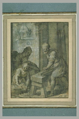 Saint Joseph dans son atelier avec la Vierge et l'Enfant, image 2/2