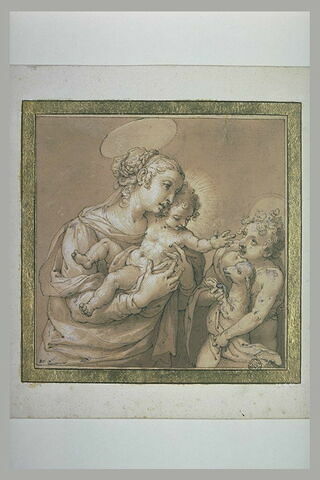 La Vierge avec l'Enfant Jésus et le jeune saint Jean portant l'Agneau, image 2/2