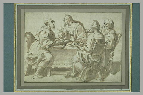 Le Christ et les docteurs autour d'un table