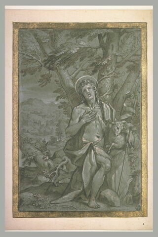 Saint Jean-Baptiste au pied d'un arbre, image 1/1