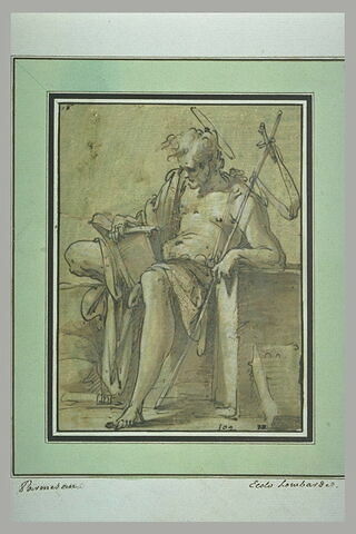 Saint Jean-Baptiste assis, lisant, image 2/2