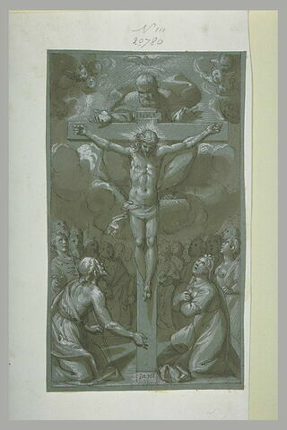 Trinité adorée par saint Jean Baptiste, une sainte et des martyrs, image 1/1