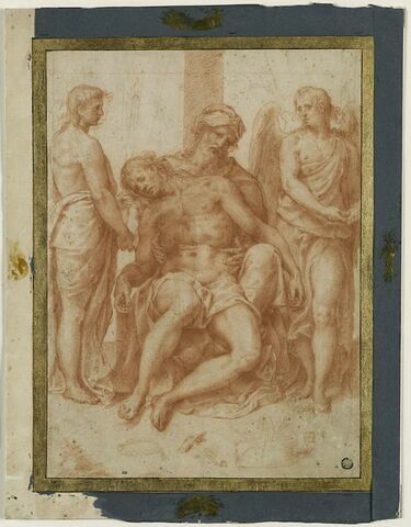 Le Christ mort assis sur les genoux de Joseph d'Arimathie, image 1/2