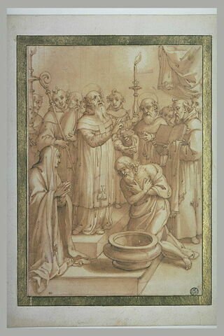 Saint Basile baptisant un vieillard, image 2/2