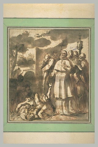 Saint Charles Borromée visitant les pestiférés