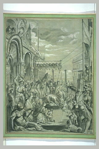 L'empereur Frédéric Barberousse agenouillé devant le pape Alexandre III, image 1/1