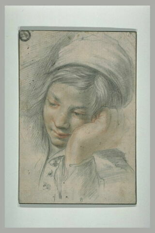 Tête de jeune homme en pleurs, image 1/1