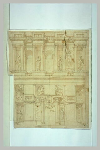 Décor d'architecture en trompe-l'oeil, image 1/1