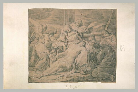 Le Christ pleuré par les Saintes Femmes et par les anges, image 1/1
