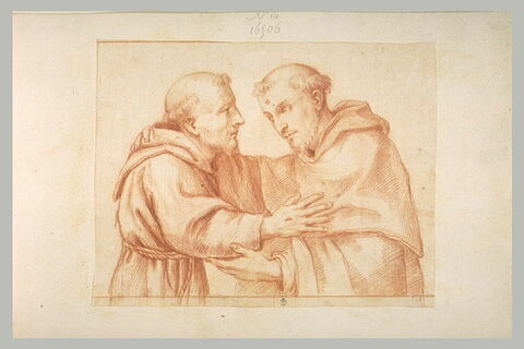 Accolade fraternelle de saint Dominique et saint François, image 2/2