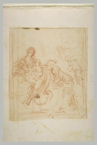 Sainte couronnée par l'Enfant, image 1/1