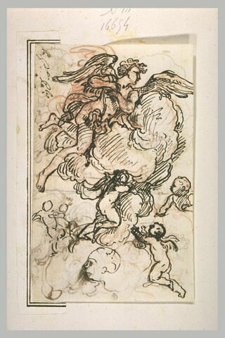 Etude d'anges sur des nuages, image 1/1