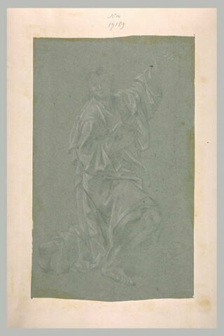 Une figure d'homme levant le bras gauche, image 1/1