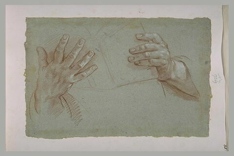 Deux mains tenant un livre ouvert, image 1/1
