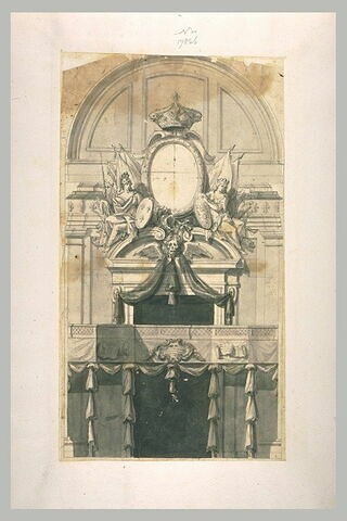 Projet pour un apparat funéraire d'un roi de Naples, image 1/1