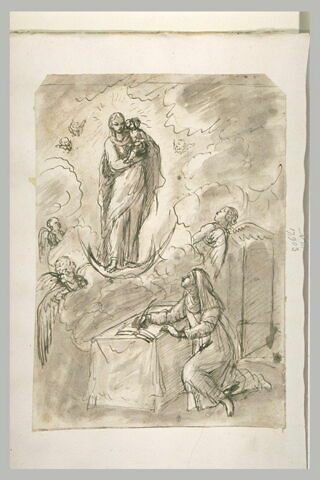 Apparition de la Vierge à l'Enfant à une sainte, image 1/1