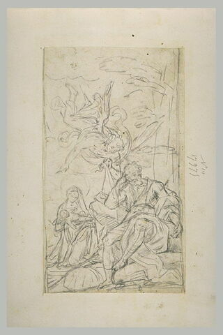 Apparition de l'ange à Joseph pendant la fuite en Egypte, image 2/2