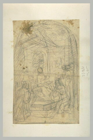 Adoration de la Vierge à l'Enfant par des saints, image 2/2