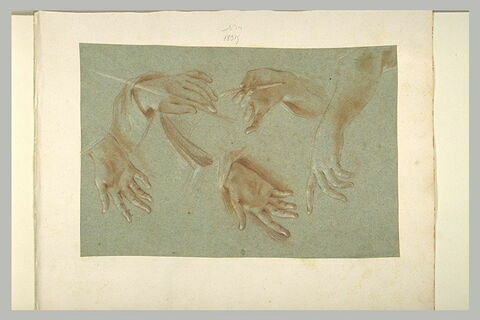 Etude de quatre mains et d'un bras, image 1/1