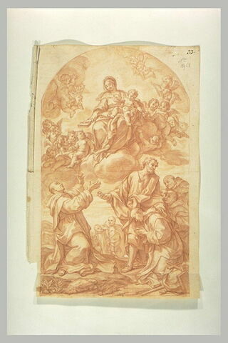 Vierge à l'Enfant remettant la règle de l'Ordre aux premiers Chartreux, image 1/1